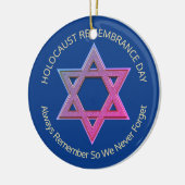 YOM HASHOAH Holocaust-Erinnerung Keramik Ornament (Links)