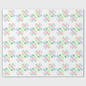 Yom Huledet Sameach hebräisches יוםהולדתשמח Geschenkpapier (Flach)