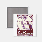 Yom_Kippur3 Magnet (Vorderseite/Rückseite)