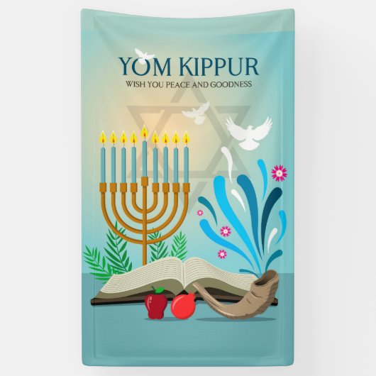 Yom Kippur Banner (Vertikal)