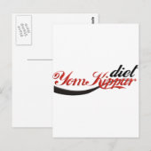 Yom Kippur Diet Postkarte (Vorne/Hinten)
