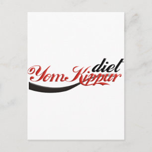 Yom Kippur Diet Postkarte
