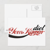 Yom Kippur Diet Postkarte (Vorne/Hinten)