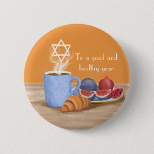 Yom Kippur Fastenbrechen: Kaffee, Granatäpfel Button