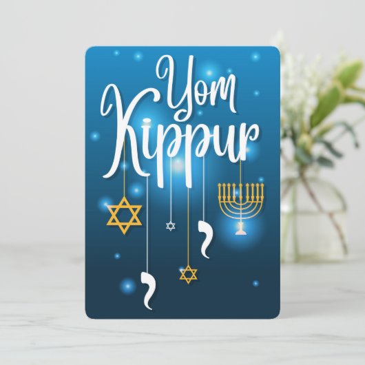 Yom Kippur Feiertagskarte (Stehend Vorderseite)