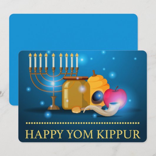 Yom Kippur Feiertagskarte (Vorne/Hinten)