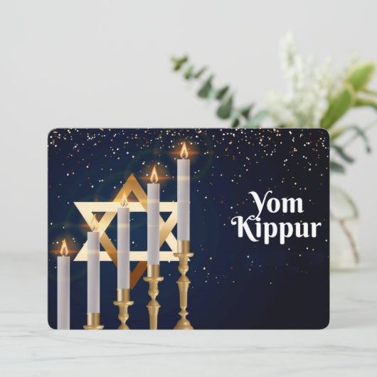 Yom Kippur Feiertagskarte (Stehend Vorderseite)