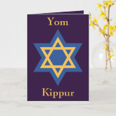 Yom Kippur Karte (Gelbe Blume)