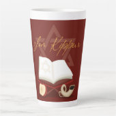 Yom Kippur Latte Tasse (Vorderseite)