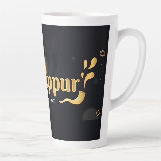Yom Kippur Latte Tasse (Rechts)