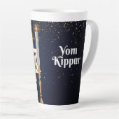 Yom Kippur Latte Tasse (Rechte Ecke)