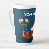 Yom Kippur Latte Tasse (Linke Ecke)