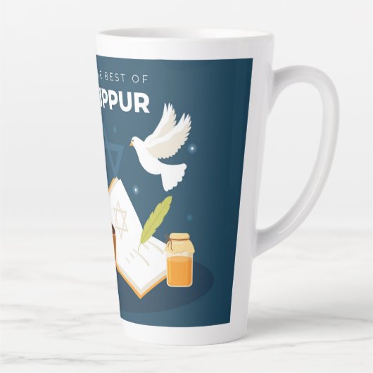 Yom Kippur Latte Tasse (Rechts)