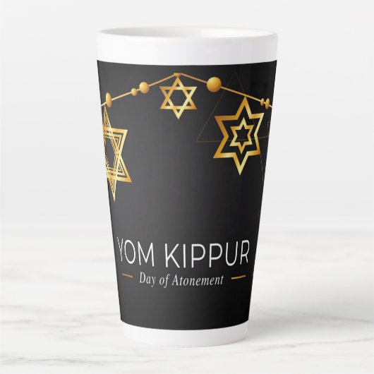 Yom Kippur Latte Tasse (Vorderseite)