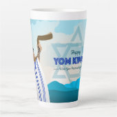 Yom Kippur Latte Tasse (Vorderseite)
