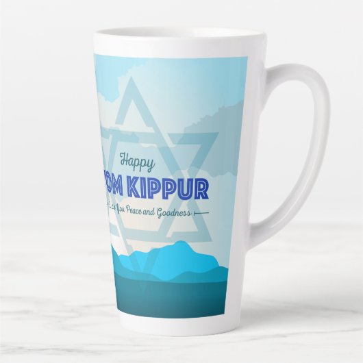 Yom Kippur Latte Tasse (Rechts)
