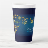Yom Kippur Latte Tasse (Vorderseite)