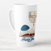 Yom Kippur Latte Tasse (Linke Ecke)