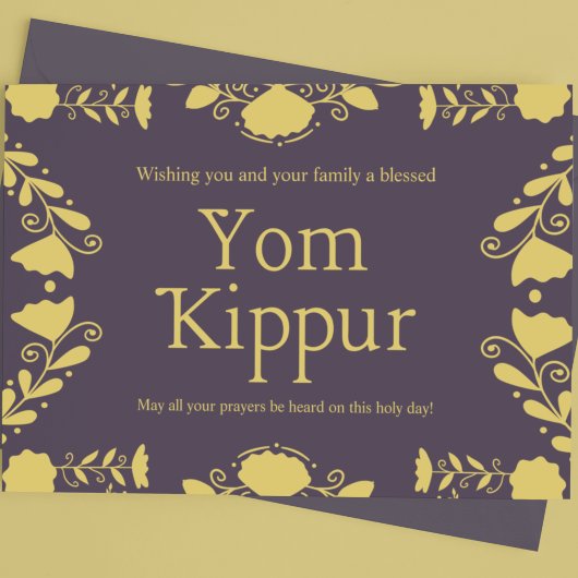 Yom Kippur Postkarte