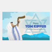 Yom Kippur Rechteckiger Aufkleber (Vorderseite)
