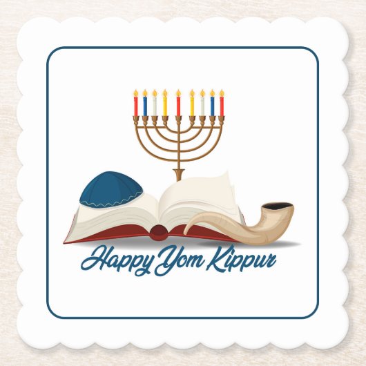 Yom Kippur Untersetzer (Vorderseite)