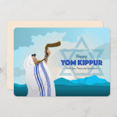 Yom Kippur-Urlaubskarte Feiertagskarte (Vorne/Hinten)