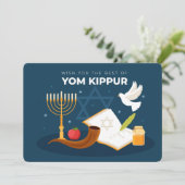 Yom Kippur-Urlaubskarte Feiertagskarte (Stehend Vorderseite)