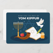 Yom Kippur-Urlaubskarte Feiertagskarte (Vorne/Hinten)