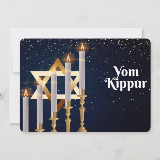 Yom Kippur-Urlaubskarte Feiertagskarte (Vorderseite)