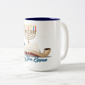 Yom Kippur Zweifarbige Tasse (VorderseiteRechts)