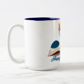 Yom Kippur Zweifarbige Tasse (Links)