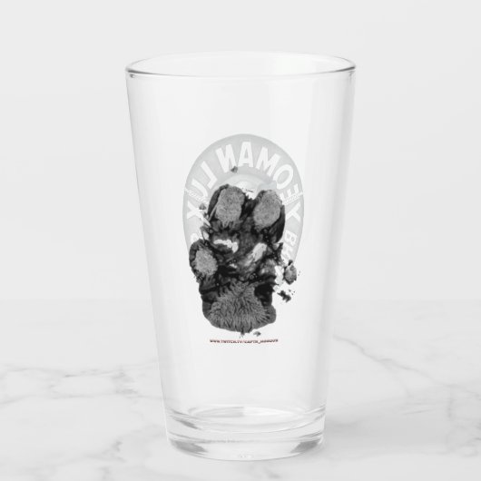 Yoman-Lux-Bier-Glas Glas (Rückseite)