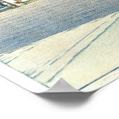 Yomeimon Gate, Hiroshi Yoshida, Woodcut Poster (Ecke)