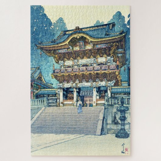 Yomeimon Gate, Hiroshi Yoshida, Woodcut Puzzle (Vertikal)