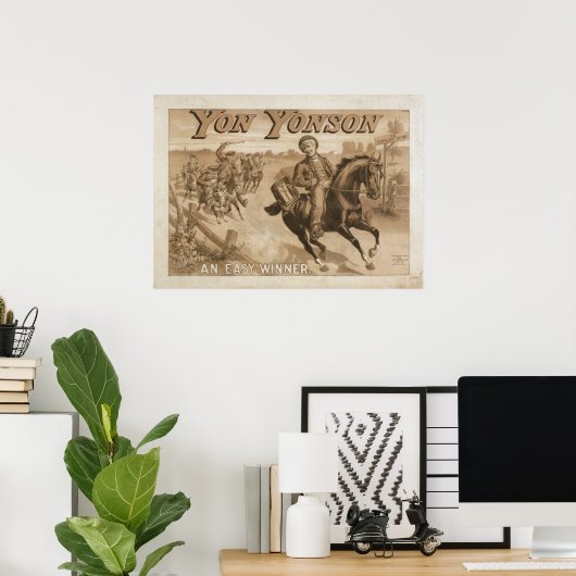 YON YONSON Play Act VAUDEVILLE Poster (Heimbüro)