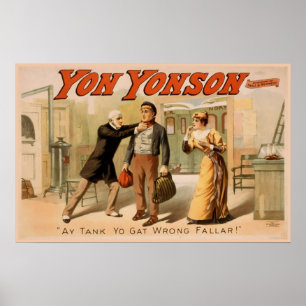 "Yon Yonson" Vintages Theater Poster