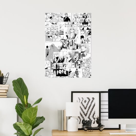 Yona der Mangakollage Poster (Heimbüro)