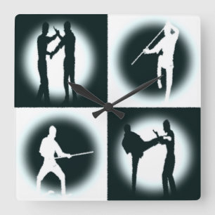 Yong Chun Gong Fu Wall Clock Quadratische Wanduhr