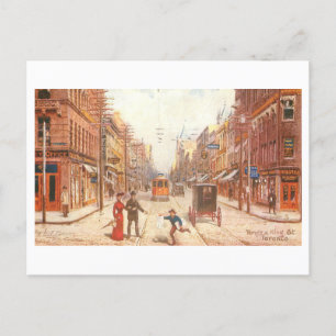 Yonge & King Streets Toronto Kanada Vintage Postkarte