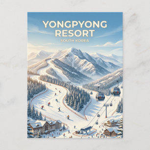 Yongpyong-Ski Resort Südkorea Postkarte