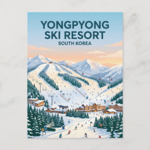 Yongpyong-Ski Resort Südkorea Postkarte