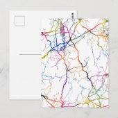 Yongzhou China City Map Postkarte (Vorne/Hinten)