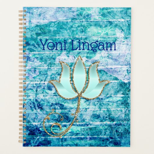 Yoni Lingam Lotus Blume Planner Planer (Vorderseite)