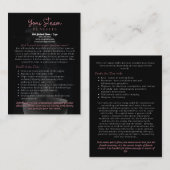 Yoni Steam Benefits InFocard Visitenkarte (Vorne/Hinten)