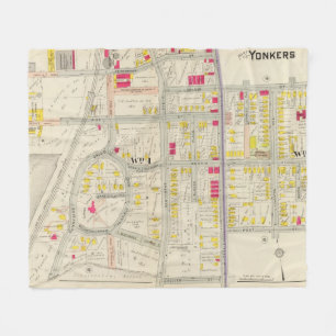 Yonkers Karten-Atlas Fleecedecke