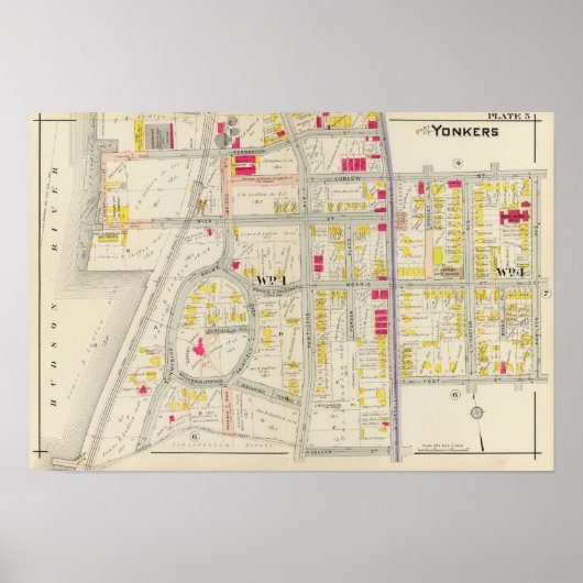 Yonkers Map Atlas Poster (Vorne)