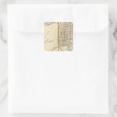 Yonkers, New York 13 Quadratischer Aufkleber (Tasche)