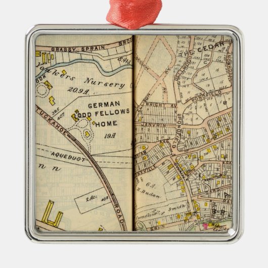 Yonkers, New York 16 Ornament Aus Metall (Vorne)