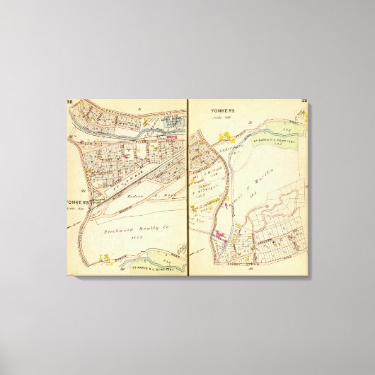 Yonkers, New York 6 Leinwanddruck (Vorderseite)