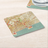 Yonkers New York Rechteckiger Pappuntersetzer (angewinkelt)